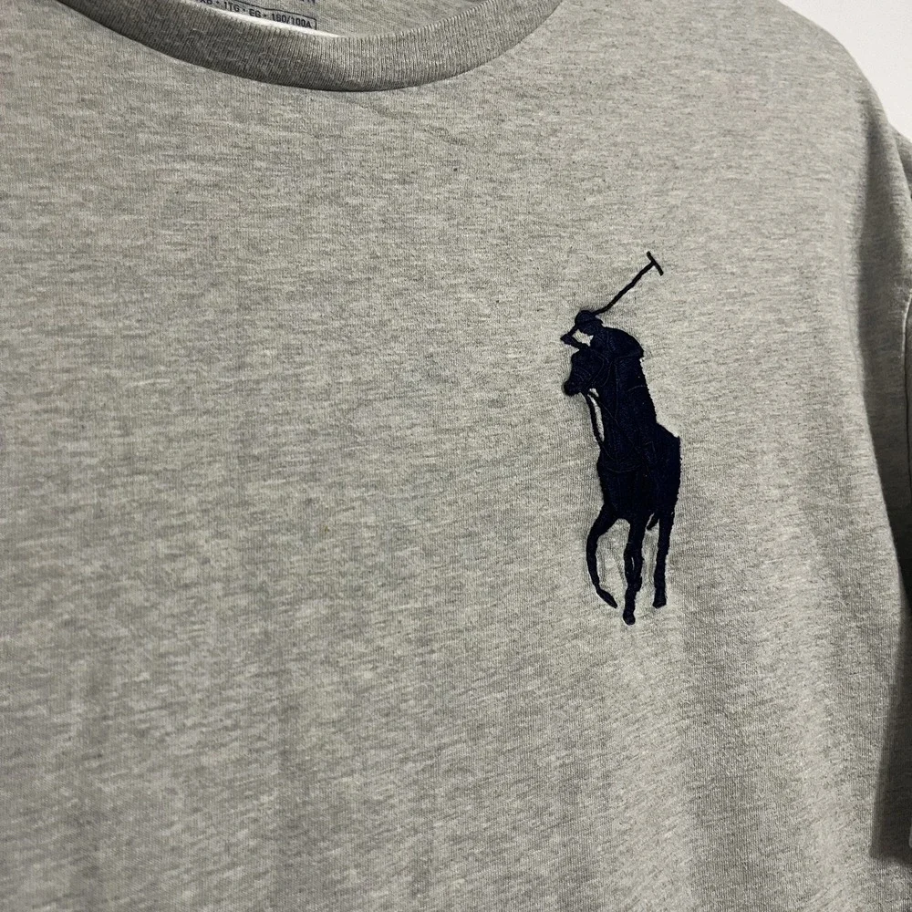 Polo Ralph Lauren Men Big Pony Logo T-shirt Gray 1XB/ XL Shirt